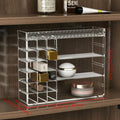 Snappsy Bathroom Cabinet, Adjustable Shelves, Under Sink Storage, Cream Color, Multifunctional Diamond Pattern Rack