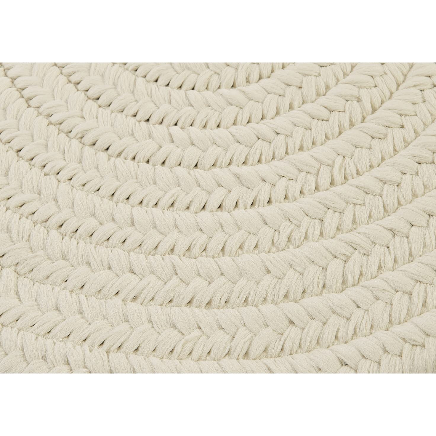 Colonial Mills Boca Braided Doormat, 22&quot; X 34&quot;, White