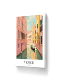BARETH BROTHERS Venice Wall Art Canvas 18x27 Inch | Italy Canal City Travel Artwork for Living Room Bedroom Office Modern Europe