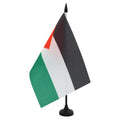 Palestine Table Flag 5' X 8' - Palestinian Desk Flag 21 X 14 Cm - Black Plastic Stick And Base - Az Flag