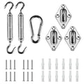 Artpuch Sun Shade Sail Hardware Kit 5 Inch For Triangle Sun Shade Sail Outdoor Installation 304 Stainless Steel