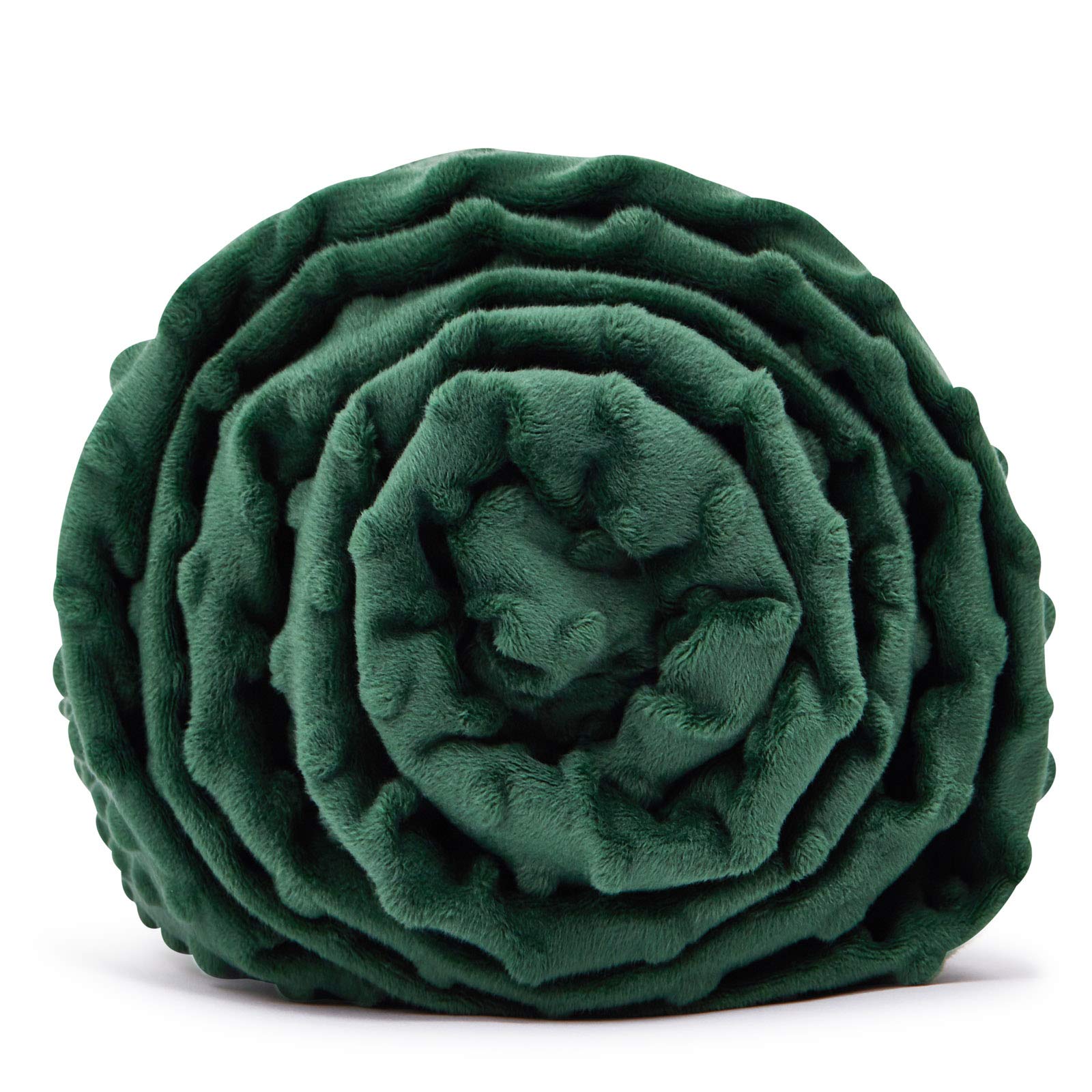 Tongdada Weighted Blanket Cover (Dark Green Minky, 60'X80' Duvet Cover)