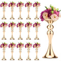 Sadnyy 16 Pcs Metal Flower Arrangements Stand Metal Wedding Flower Centerpiece Stand Tall Table Decor Flower Vase for Wedding Re