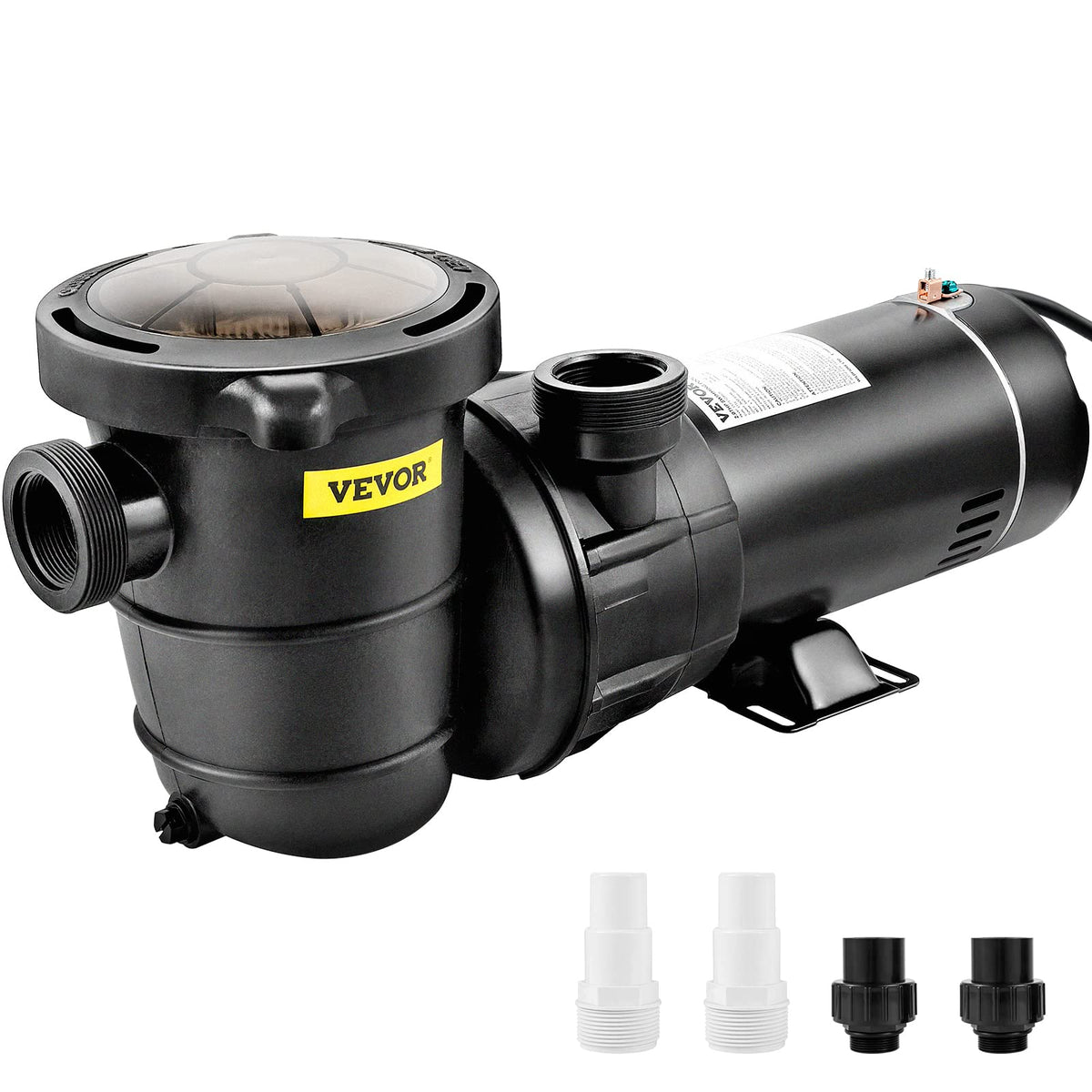 Vevor Swimming Pool Pump, 2.0Hp 115 V, 1500 W Single Speed Pumps For Above Ground Pool W/ Strainer Basket, 5400 Gph Max. Flow, C
