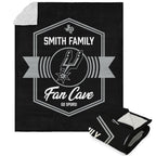 Nba San Antonio Spurs Dominion Personalized Silk Touch Sherpa Throw Blanket 50X60 Inches