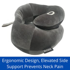 Bcozzy Neck Brace Pillow - Patented Relief For Neck Pain And Supportive Sleep-Soft, Washable, And Adjustable For Comfortable Res