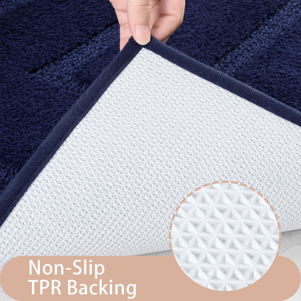 Homore Bathroom Runner Rug 24X60 Inch, Thick Soft And Absorbent Microfiber Bath Runner Rug, Tpr Backing Non Slip Bath Mat, Washa