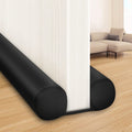 MAXTID Large Door Draft Stopper for Bottom of Doors 36 Inch Under Door Draft Noise Blocker Black Gap Stoppers Door Draft Guard f