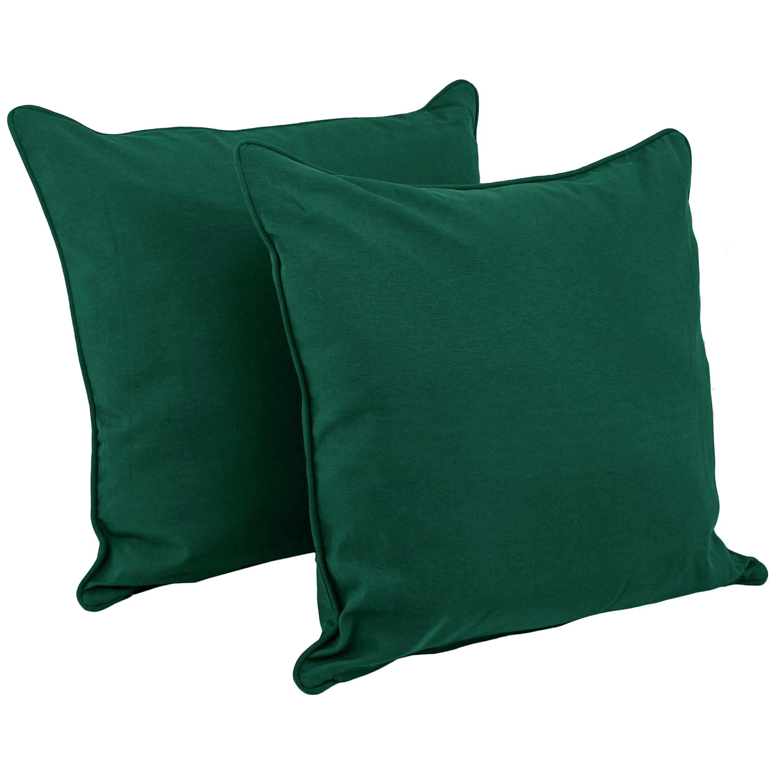 Blazing Needles Corded Twill Floor Pillows (Set of 2), 25&quot;, Forest Green