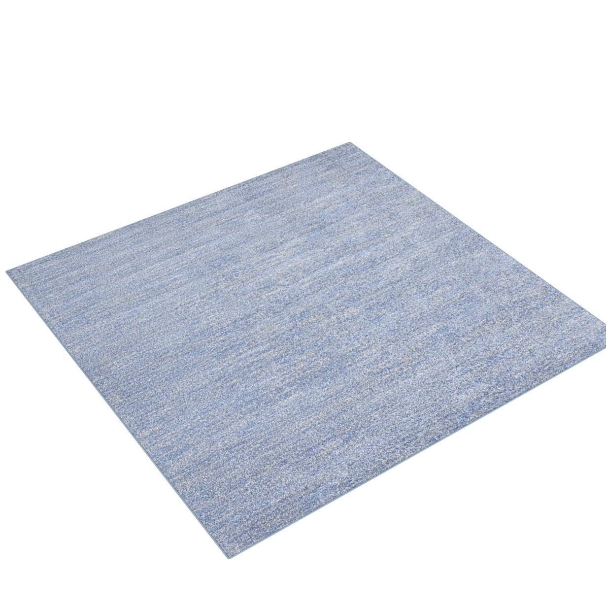 Nourison Essentials Indoor/Outdoor Blue/Grey 7' X Square Area Rug, Easy -Cleaning, Non Shedding, Bed Room, Living Room, Dining Room, Backyard, Deck, Patio (7 Square)