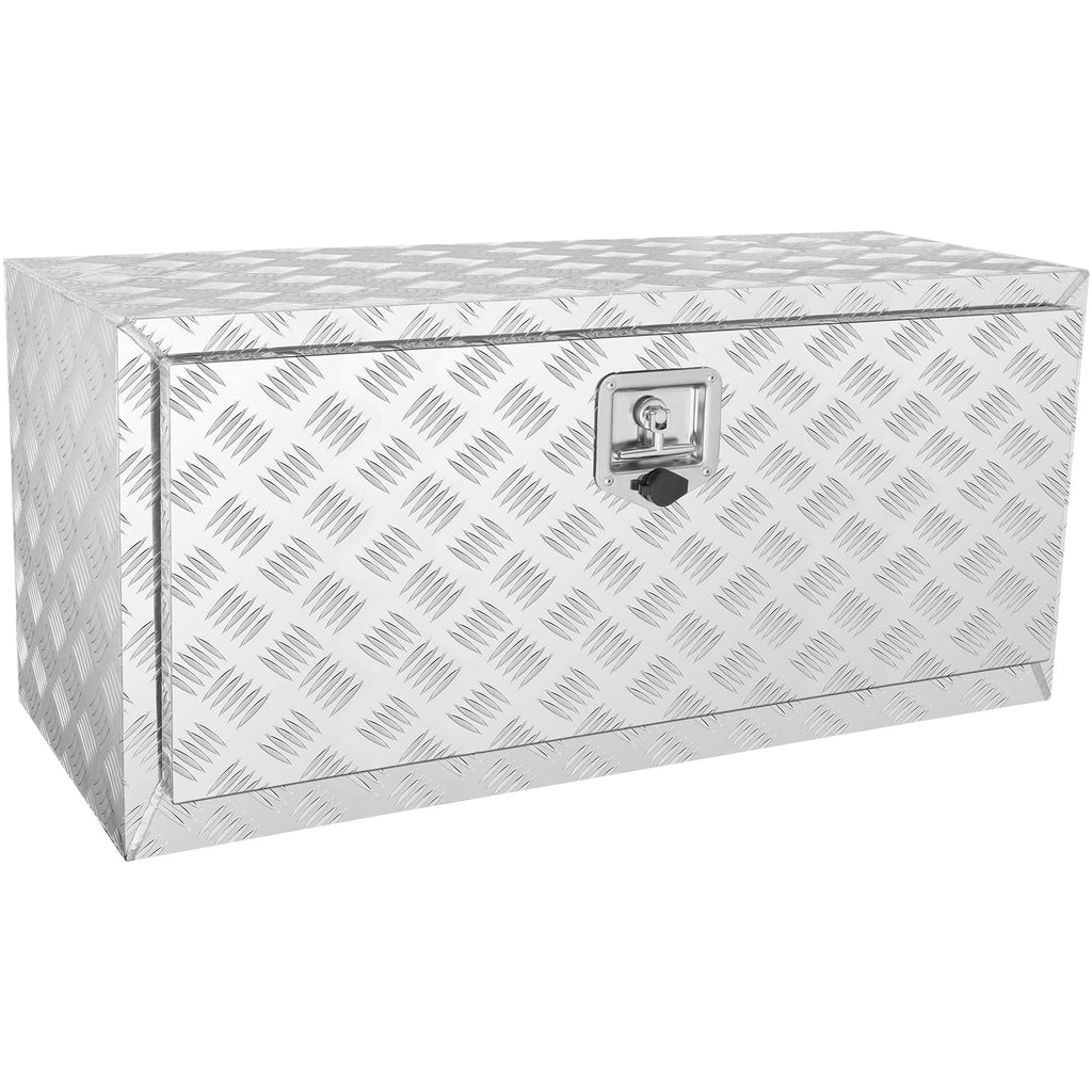 Vevor Underbody Truck Box, 36'14'16' Pickup Storage Box, Heavy Duty Aluminum Diamond Plate Tool Box With Lock And Keys, Water