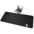 Cennbie 59' X 27.5' Extended Mega Size Professional Leather Desk Mat For Full Desk - Super Large Xxxl Large Mouse Pad (Black)