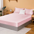 Nsgz Satin Fitted Sheet Twin, Single Silky Fitted Sheet Only Soft Deep Pocket Bottom Bed Sheets, Wrinkle Free & Fade Resistant &
