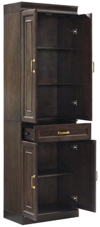 Crosley Furniture Stanton 2-Piece Pantry Storage Cabinet Set with Shelves, Kitchen, Dining, or Laundry Room, Coffee