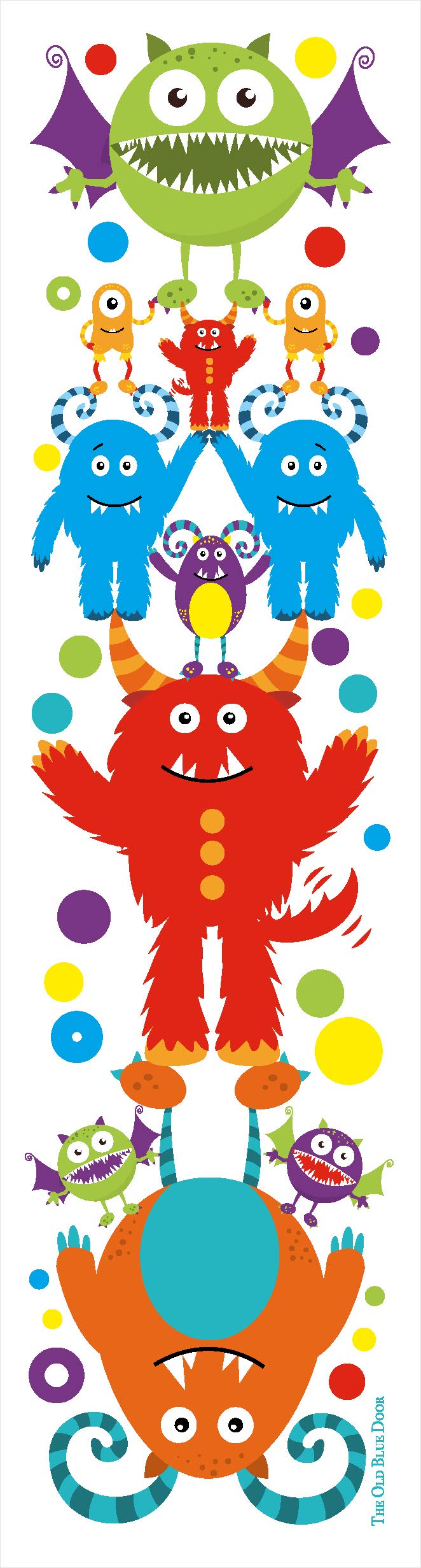 24 Big Monster Bookmarks For Kids - Bulk Pack - Kids Birthday Party Supplies - Library Reading Incentives - School Classroom Tre