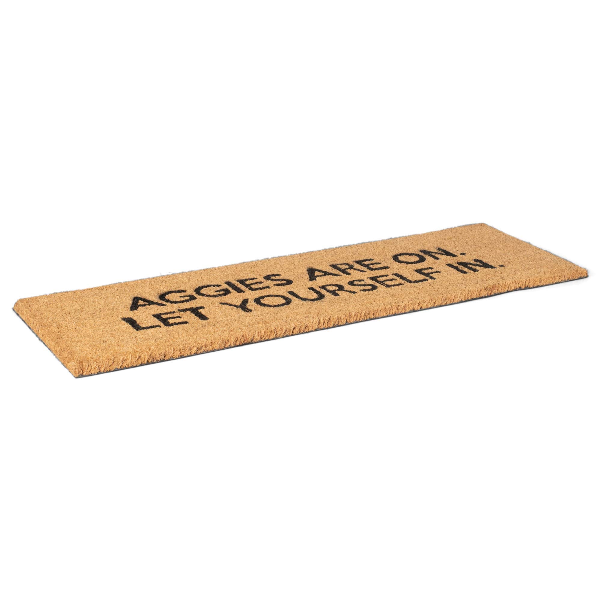 47Th & Main Coir Door Mat, 33 X 10-Inches, Aggies