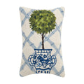 Peking Handicraft 30Tg25C18Ob Ball Topiary Wool And Cotton Pillow 12 X 18 Inch, Multicolor