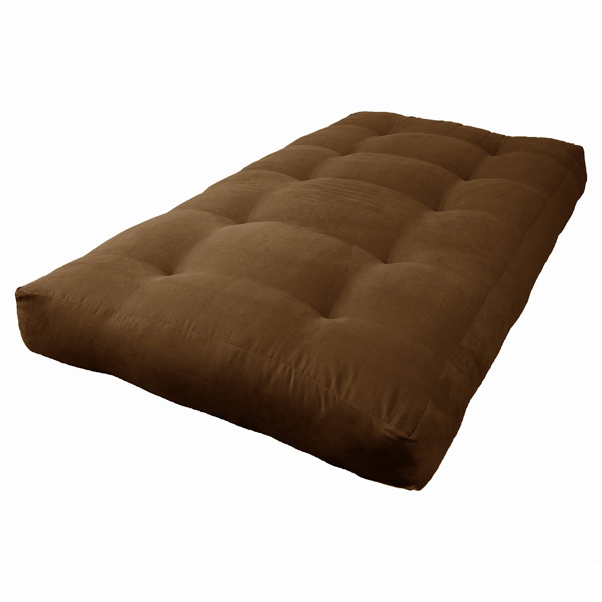 Blazing Needles Vitality 7-inch Microsuede Twin-size Futon Mattress, Chocolate, MATTRESS ONLY