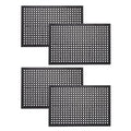 Envelor 4-Pack Anti Fatigue Rubber Floor Mat Non-Slip Restaurant Mat For Floors Bar Mat Drainage Mat Doormat Door Mat Utility Ga