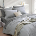Wrensonge Light Grey Twin Xl Comforter Set, 5 Pcs Soft Twin Size Comforter Sets- Twin Comforter, Fitted Sheet, Flat Sheet, 2 Pil