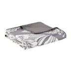 Madison Park Vienna Cotton Poly Blend Duvet Set - Classic Traditional Design, Cozy All Season Comforter Cover, Matching Shams, Decorative Pillows Vienna, Full/Queen(90'X90'), Grey 6 Piece