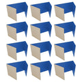 12 X 48 Study Carrel Blue Corrugated Pack Of 12