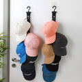 Hat Organizer Hat Rack for Door 16 Clips Baseball Caps Storage Hanger for Closet, Vertical Ball Cap Racks Over Wall, Mens Caps H