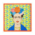Yellow Frida Kahlo Print Paper Napkins  Disposable Serviettes, Tableware For Indoor or Outdoor Dining, Mexican Fiesta Decoration