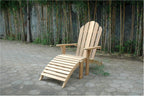 Anderson Teak Adirondack with Ottoman, Natural