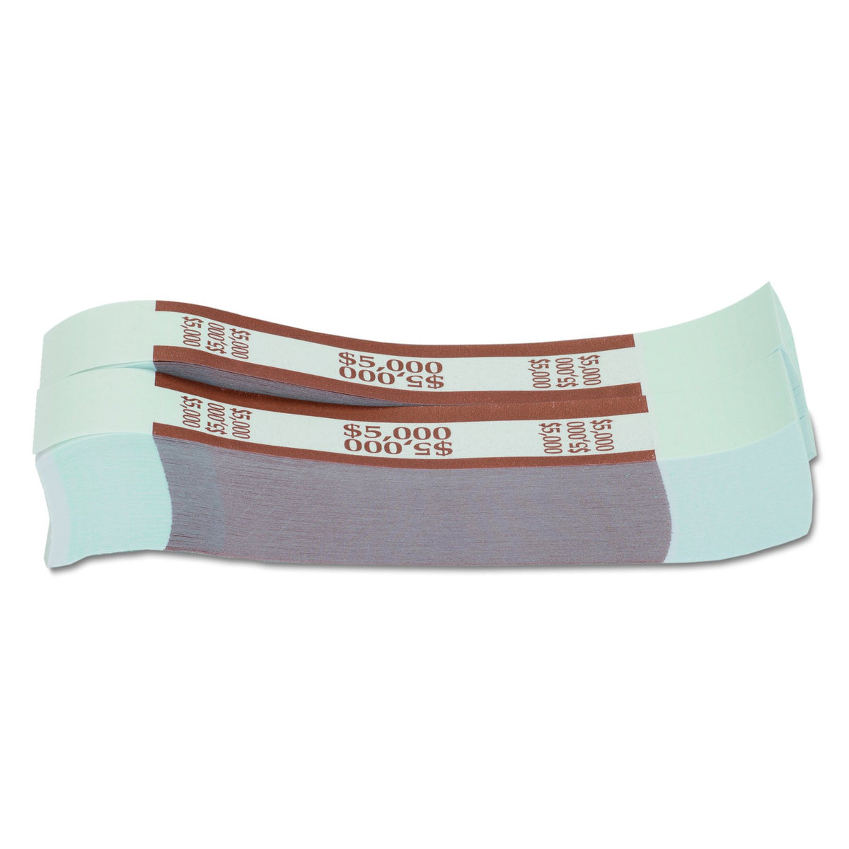 Mmf Industries Currency Straps For Fifties, 5000 Dollar Capacity, 1.25 Inch Width, 1000 Straps Per Box, Brown (216070I09)