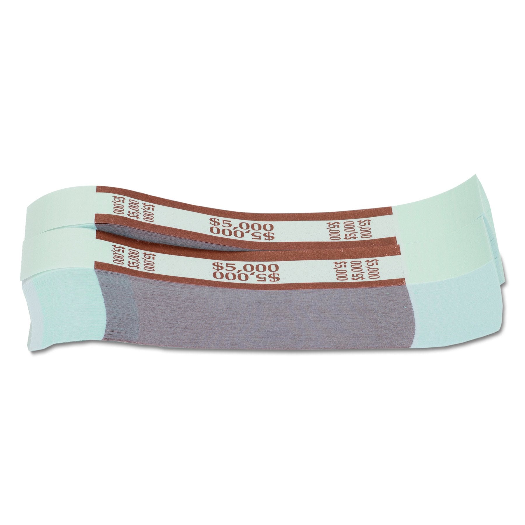 Mmf Industries Currency Straps For Fifties, 5000 Dollar Capacity, 1.25 Inch Width, 1000 Straps Per Box, Brown (216070I09)