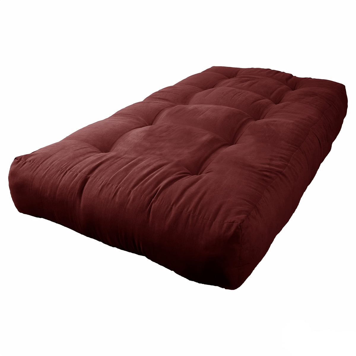 Blazing Needles Vitality 10&quot; Microsuede Futon Mattress, Twin, Red Wine