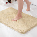 TICOLO Extra Soft Absorbent Bathroom Floor Mat | NonSlip Quick Dry Mat for Bathroom & Home Use (24 x 16 Inch) (Cream)