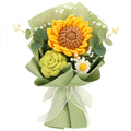 Handmade crochet sunflowers Rose Daisy as a Gift for Lover, Family,Friends. Crochet bouquet, Crocheted Yarn Flowers, Artificial 