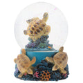 Elanze Designs Coral Reef Sea Turtles 100MM Sturdy Wind Up Musical Glitter Water Snow Globe Tabletop Dresser Nightstand Figurine