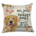 Littlefa Inspiring Gifts Cute Colour Golden Dog Throw Pillow Cover Golden Dog Cushion Cover Decorative Pillowcase Living Room Be