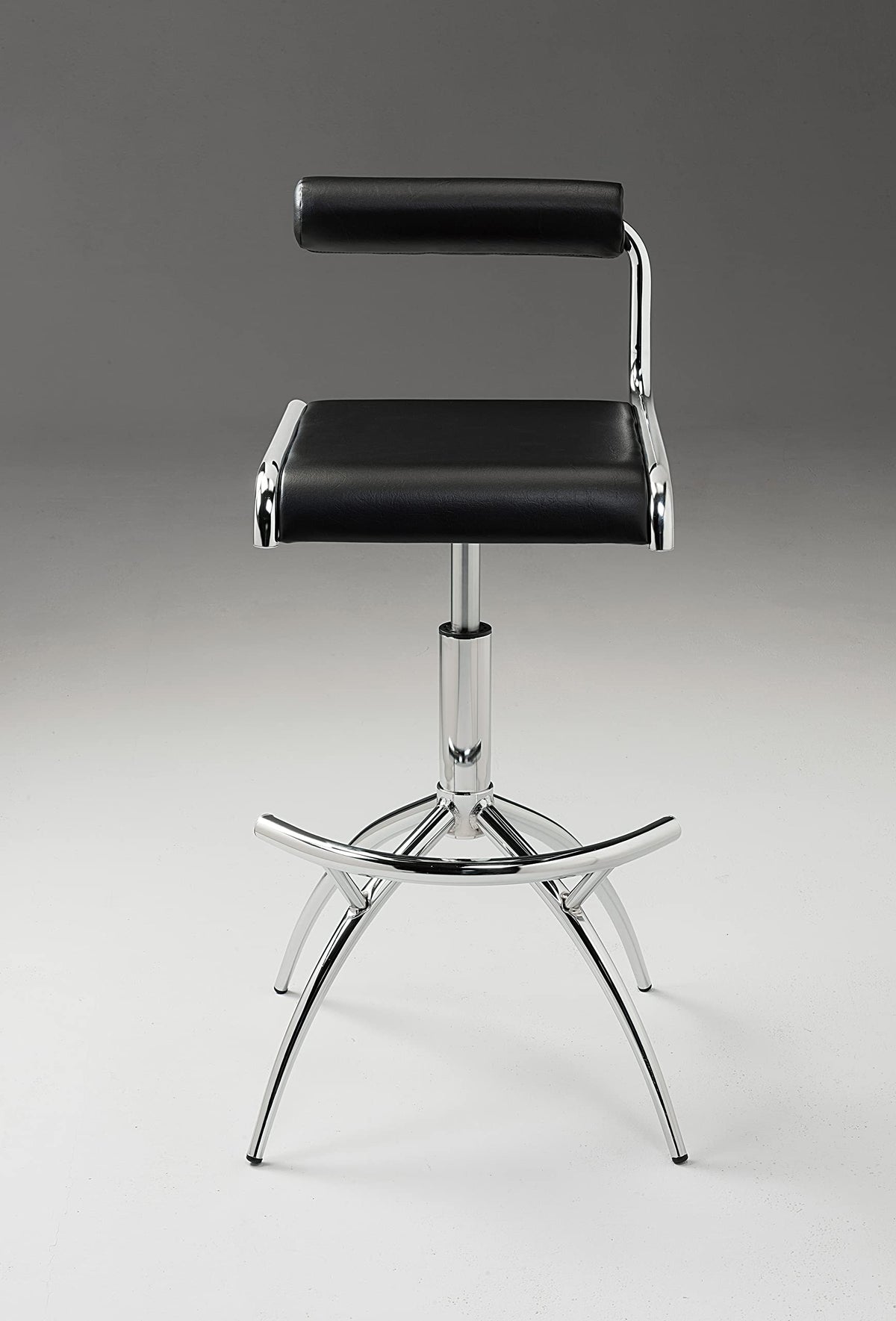 Neos Modern Furniture Pu Barstool W/Chrome Legs, Set Of 2