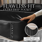 Decolure Satin Sheet Queen Set 6Pcs - Comfy Hotel Luxury Silk Feel Satin Sheets Queen - Elegant Silky Soft Queen Size Satin Bed