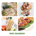 Boonboo Bamboo Toothpicks And Holder, Double-Sided, 450 Counts