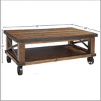 Intercon Taos 50" Wide, Canyon Brown, with Casters Coffee Tables