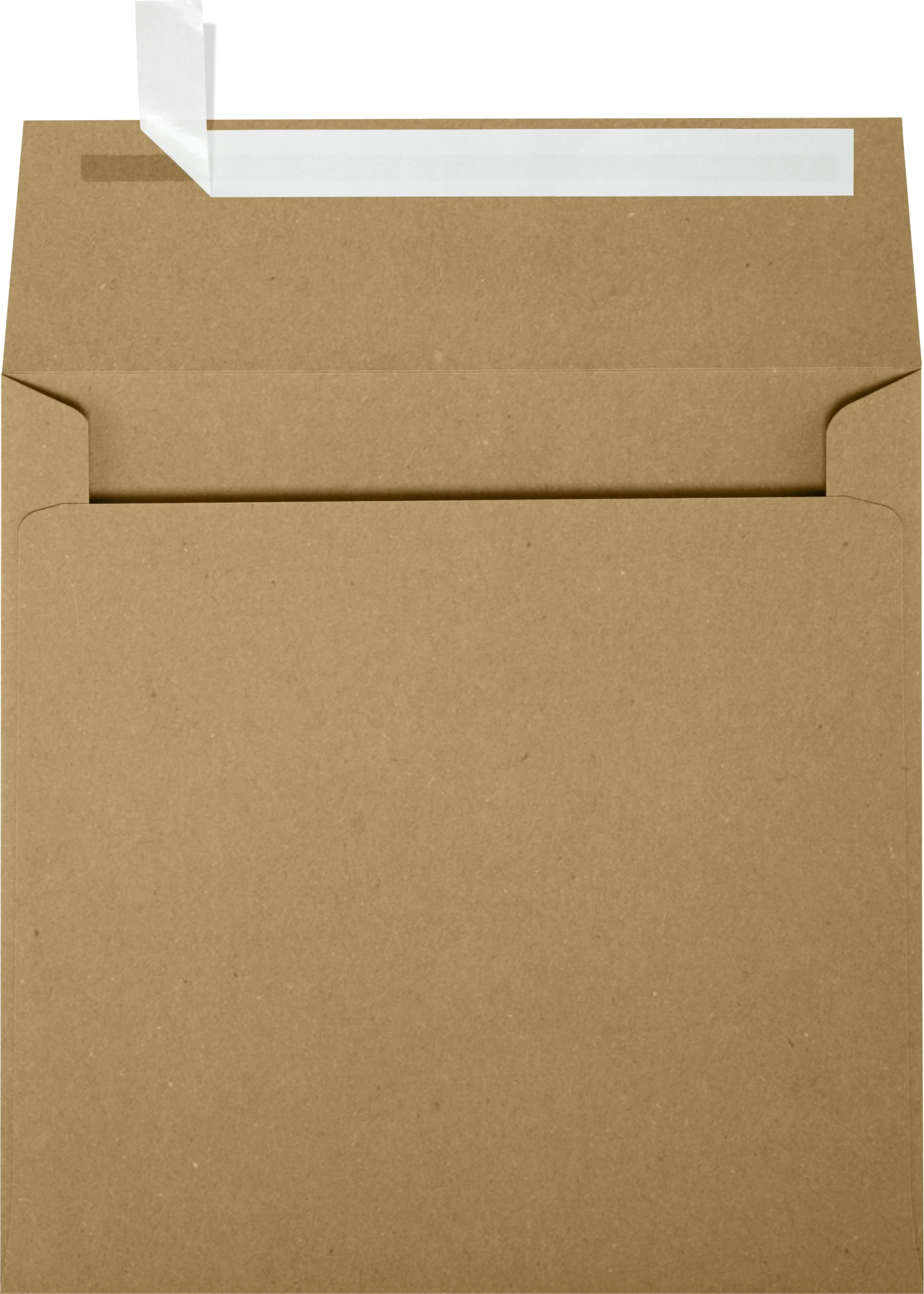 Luxpaper Square Invitation Envelopes | Peel & Press | 5 1/2' X 5 1/2' | Grocery Bag Brown | 70Lb. Text | 50 Qty