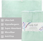 Curly Girl Microfiber Hair Towel - Anti-Frizz, Absorbent, Fast Drying - For Curly Hair - Microfiber Hair Towel For Curly Hair