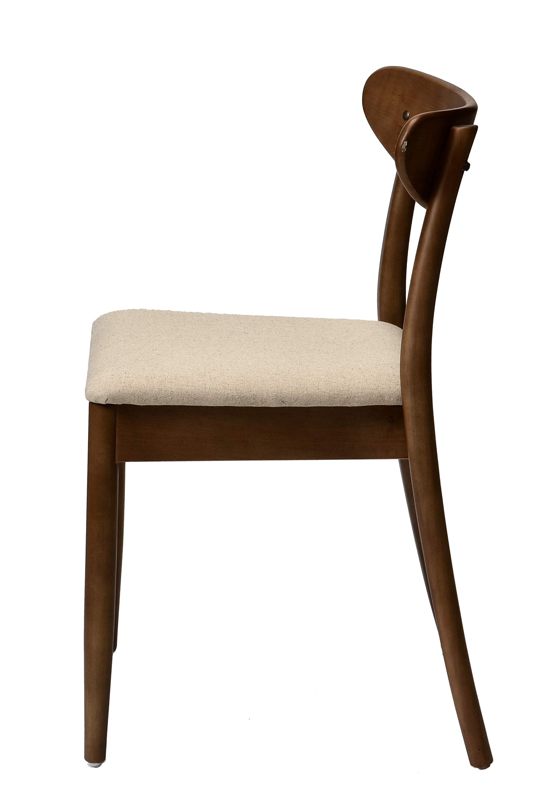 Commercial Seating Products Mid Century Café Dark Walnut Dining Chairs