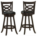 Coaster Home Furnishings Calecita Wood Swivel Bar Stool Cappuccino (Set of 2)