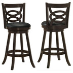 Coaster Home Furnishings Calecita Wood Swivel Bar Stool Cappuccino (Set of 2)