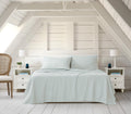 Linen Closet Luxury Cotton Blend 4-Piece Sheet Set, Full, Aqua