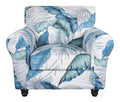 Searchi Stretch Sofa Cover Printed Couch Covers, Floral Pattern 2 Piece Armchair Slipcover With Separate Chair Cushion Cover, Washable Furniture Protector For Living Room(Armchair,Summer Pattern)