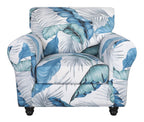Searchi Stretch Sofa Cover Printed Couch Covers, Floral Pattern 2 Piece Armchair Slipcover With Separate Chair Cushion Cover, Washable Furniture Protector For Living Room(Armchair,Summer Pattern)