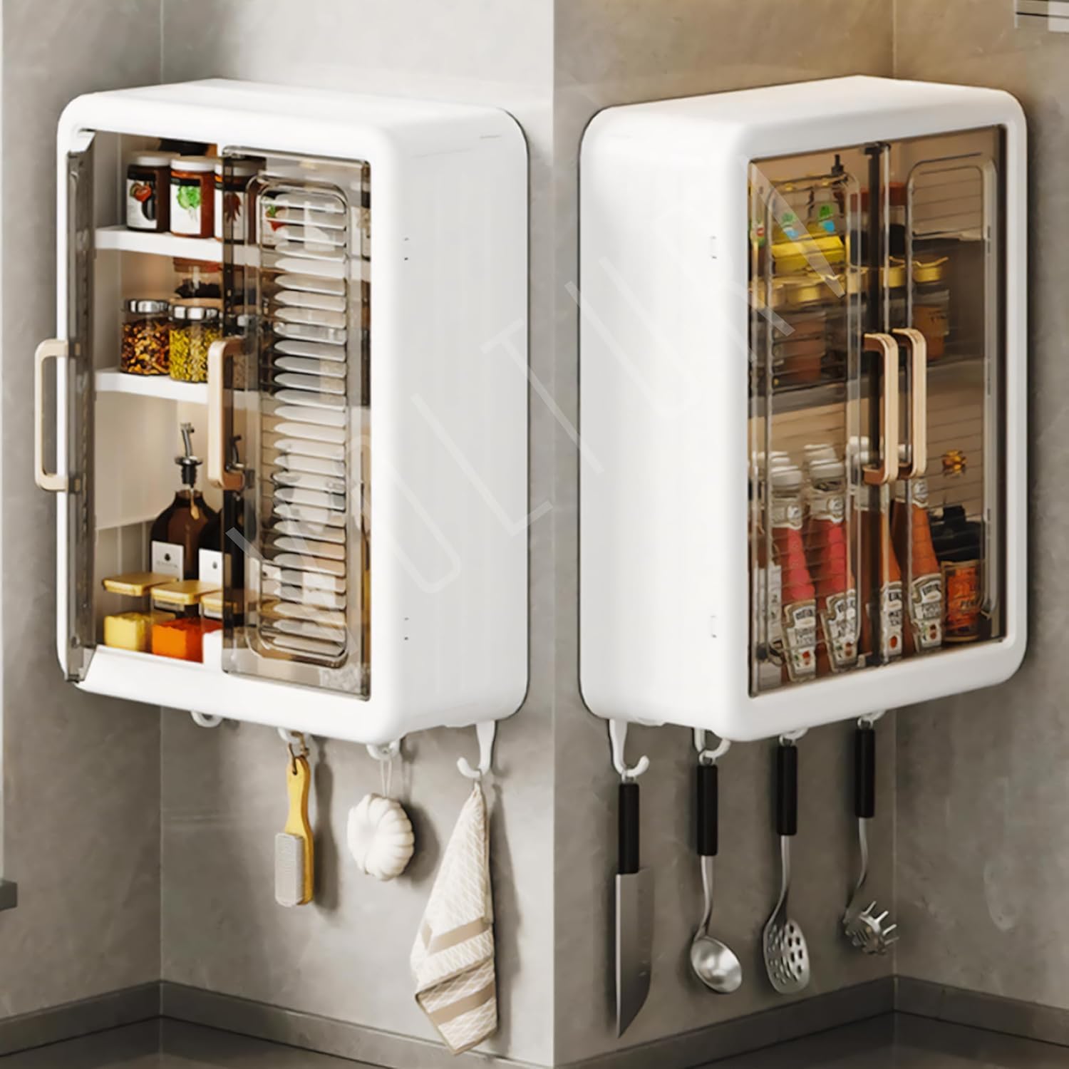 Orbica Wall Mounted Storage Cabinet For Kitchen & Bathroom/Multipurpose Kitchen Cabinets Storage Racks/Space Saving Storage Cabi