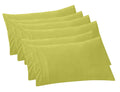 Elegant Comfort 6-Pack Solid Pillowcases 1500 Premium Hotel Quality Microfiber - Smooth Weave, Wrinkle And Fade Resistant, Easy Slip-On, 6-Piece Set, King Pillowcase, Pistachio Green